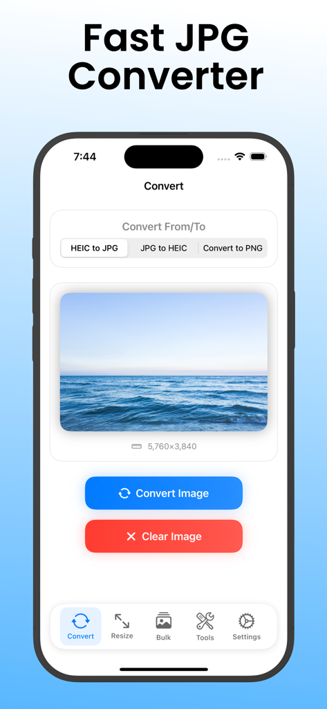 JPEGify – JPG & HEIC Converter - JPEGify HEIC to JPG converter interface