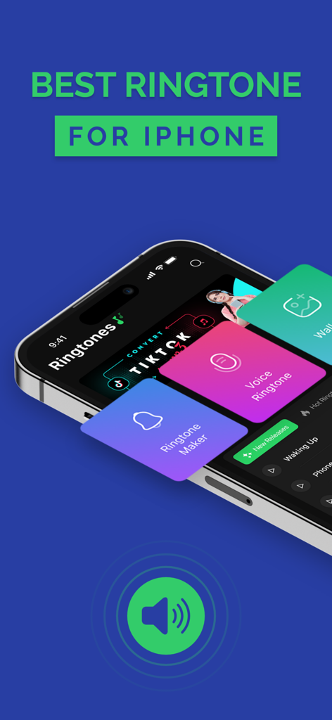 Ringtone Maker - AI Tune - Interface of the Ringtone Maker - AI Tune app for iPhone showing customization options