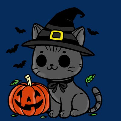 halloween cat