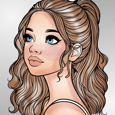 beautiful realistic girl