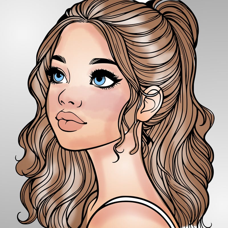 beautiful realistic girl