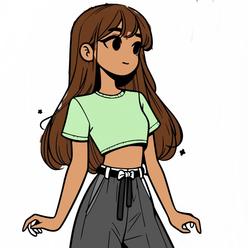 girl in a cute crop top