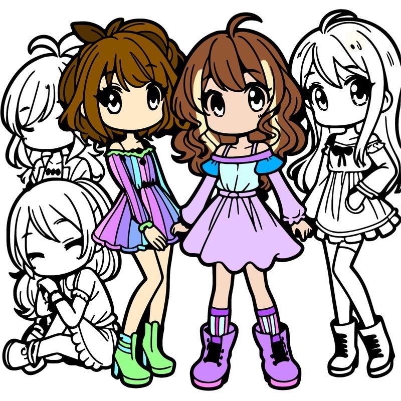 a group of cute girls