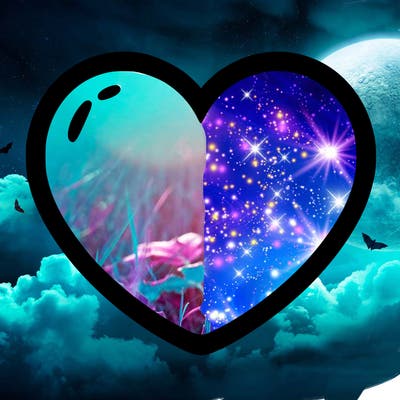 a blank heart