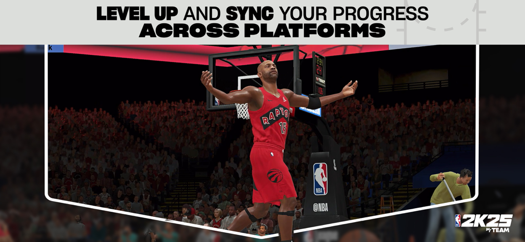 NBA 2K25 MyTEAM - NBA 2K25 MyTEAM gameplay showing cross platform progress syncing
