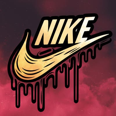 nike drip logo
