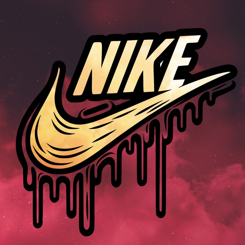 nike drip logo