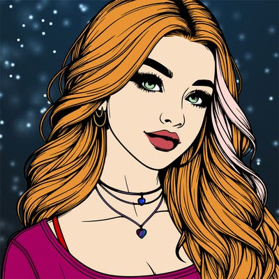 detailed realistic girl