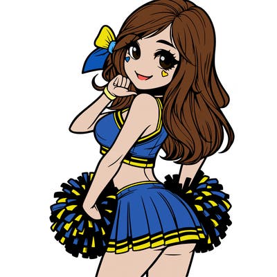realistic cheerleader