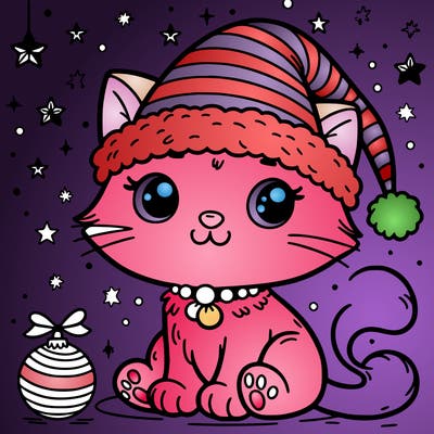 cat christmas