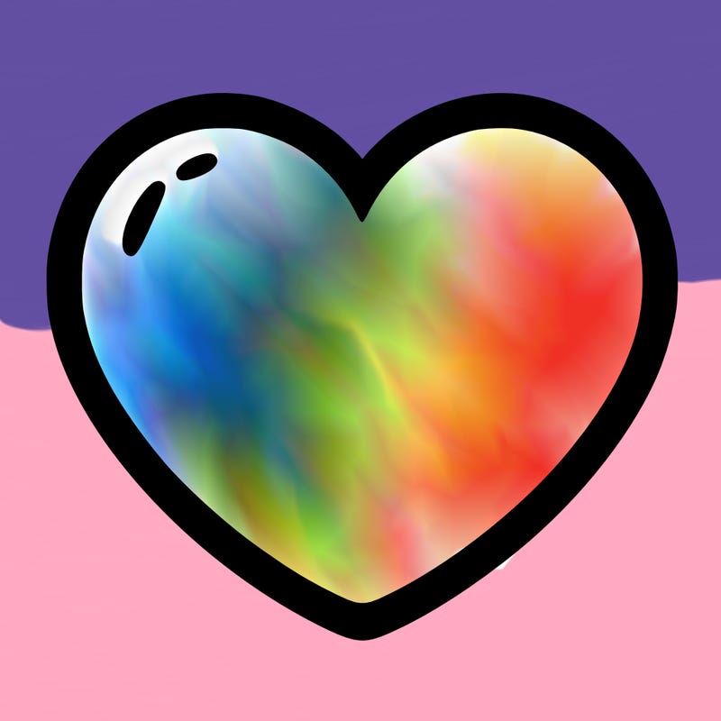 a blank heart