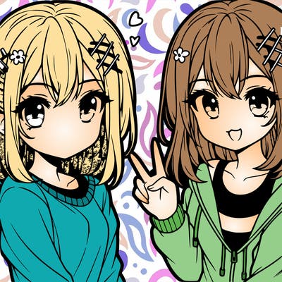 cute anime teen girl