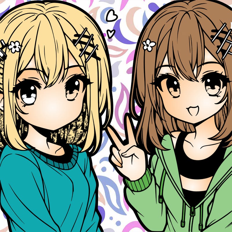 cute anime teen girl