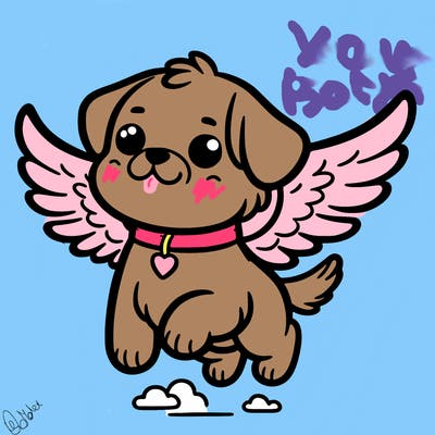 dog with wings