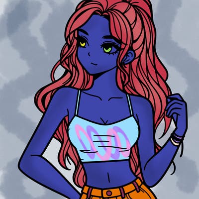 girl in crop top