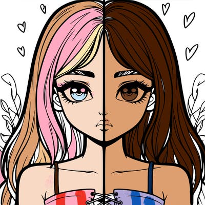 realistic girl split