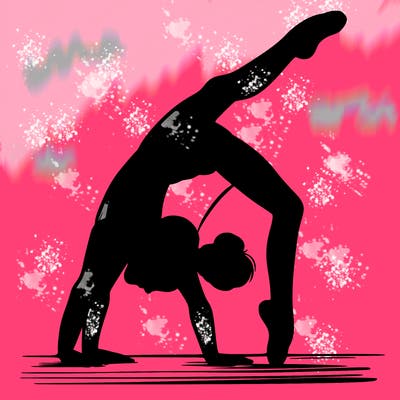 girl doing gymnastics