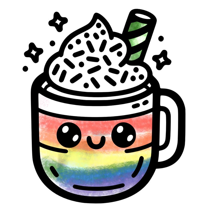 hot coco with sprinkles