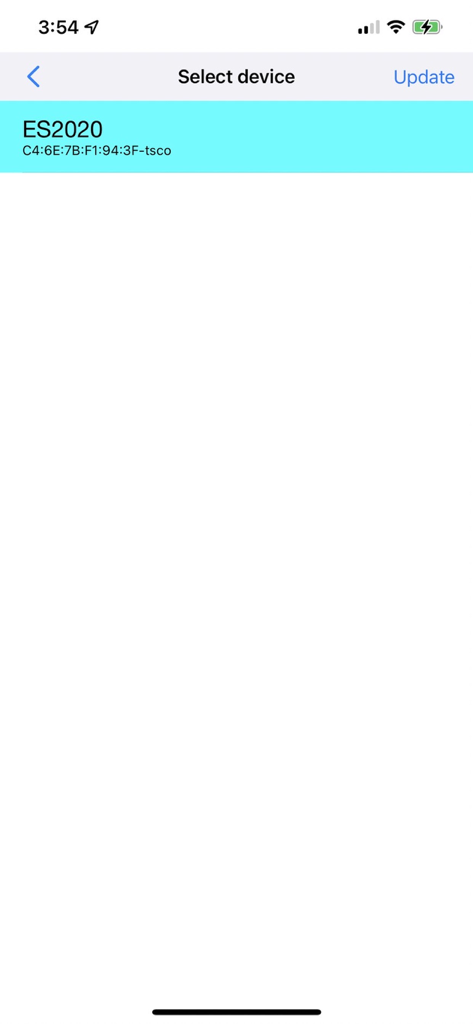 Smart Stethoscope - Smart Stethoscope app screen for selecting a connected medical device