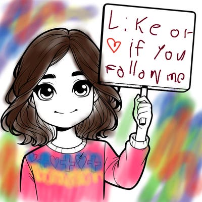 realistic girl holding up a sign