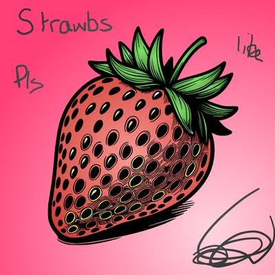 realstic strawberry