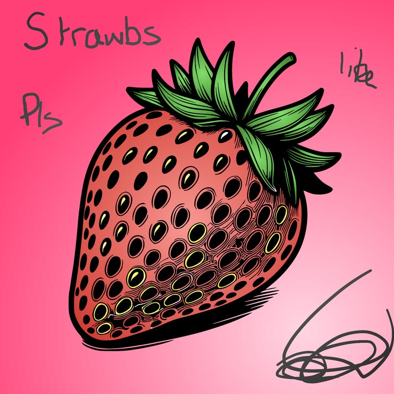 realstic strawberry