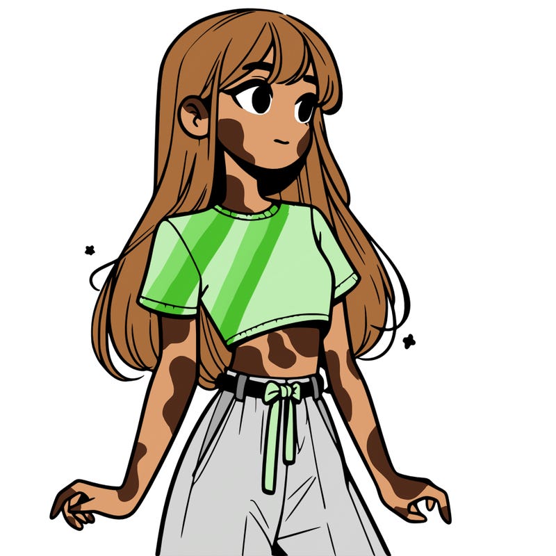 girl in a cute crop top