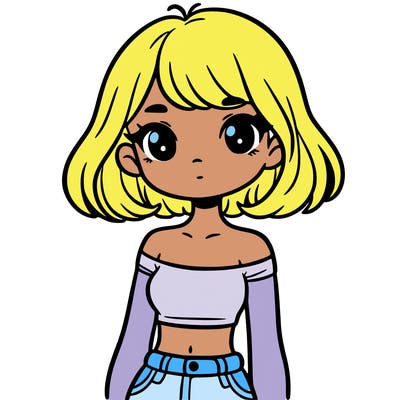 girl in a cute crop top