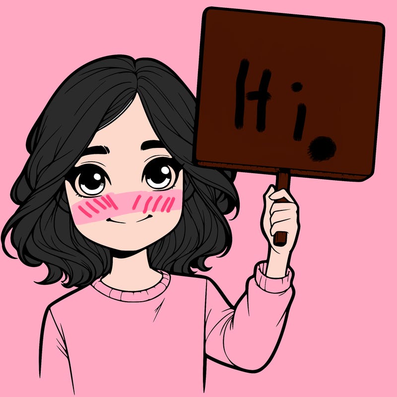 realistic girl holding up a sign