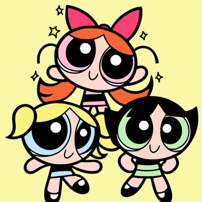 cartoon powerpuff girls