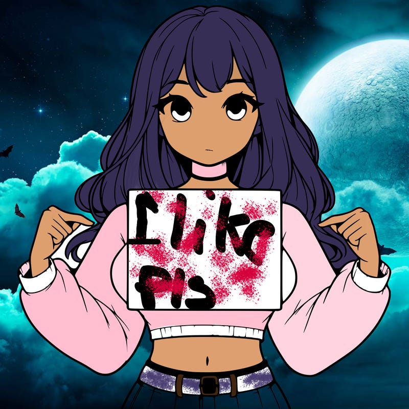 girl holding a blank sign in a long sleeve crop top