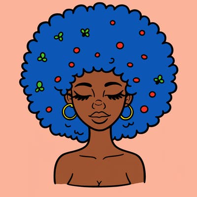 afro woman