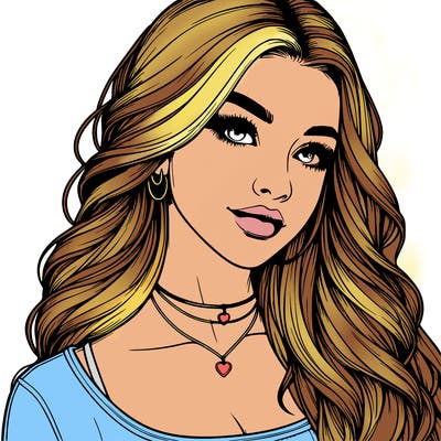 detailed realistic girl