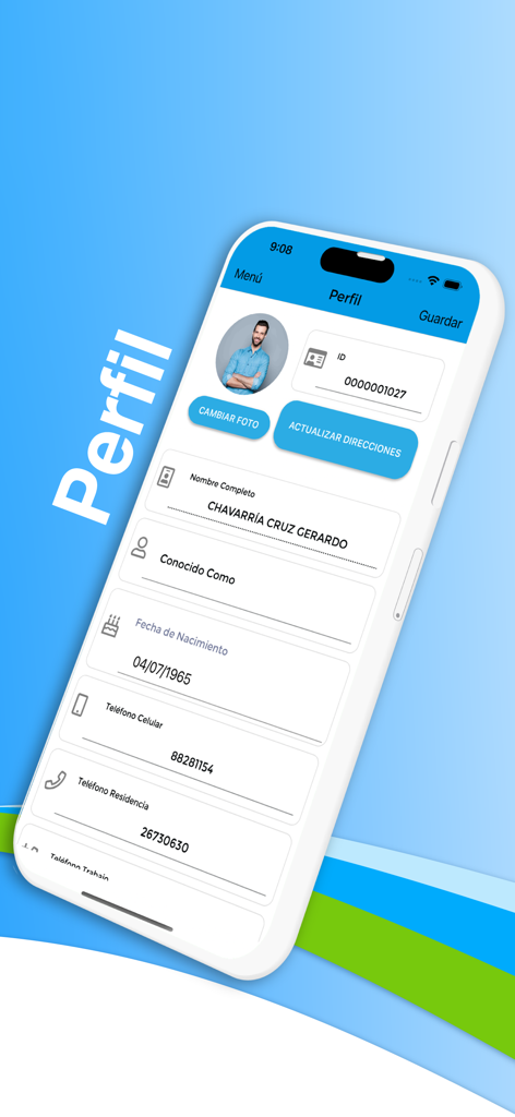 個人情報と連絡先番号が表示されたASOAMAZONアプリのプロフィール設定画面。