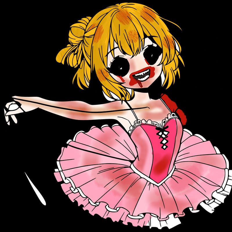 anime ballerina with a string