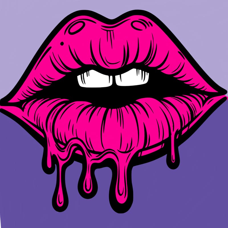 lips that look realistic and drip