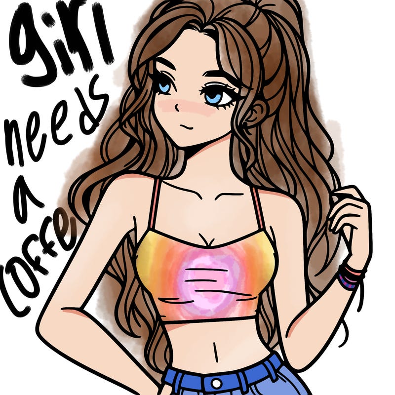 girl in crop top