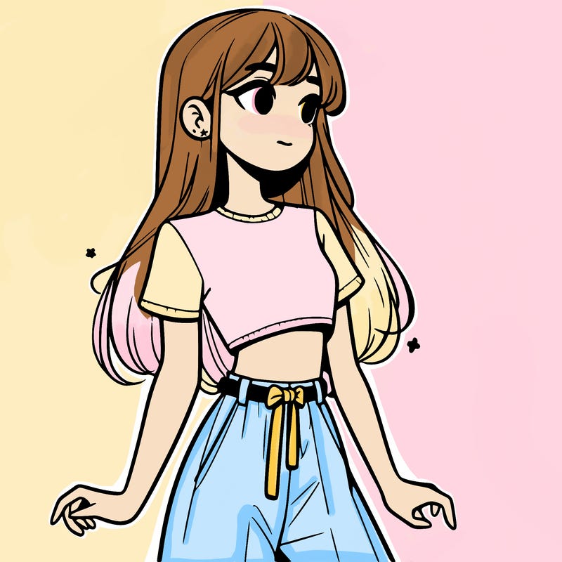 girl in a cute crop top