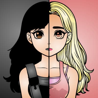 realistic girl split