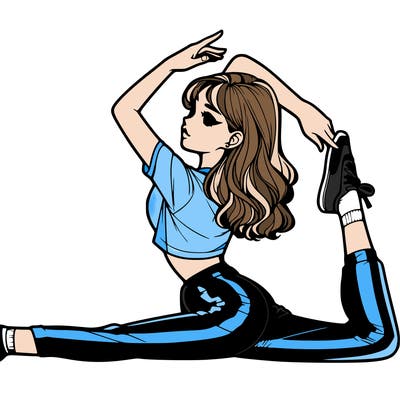 realistic girl split.