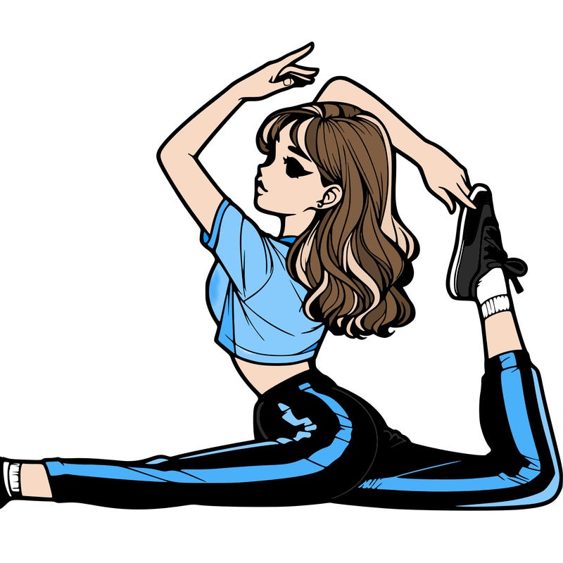 realistic girl split.