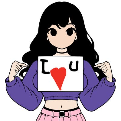 girl holding a blank sign in a long sleeve crop top