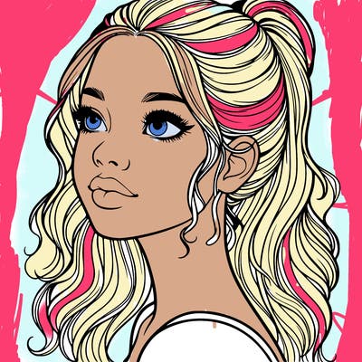 beautiful realistic girl