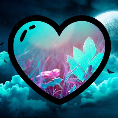a blank heart