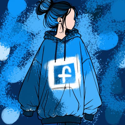 realistic girl with a oversized sweatshirt on and a bun