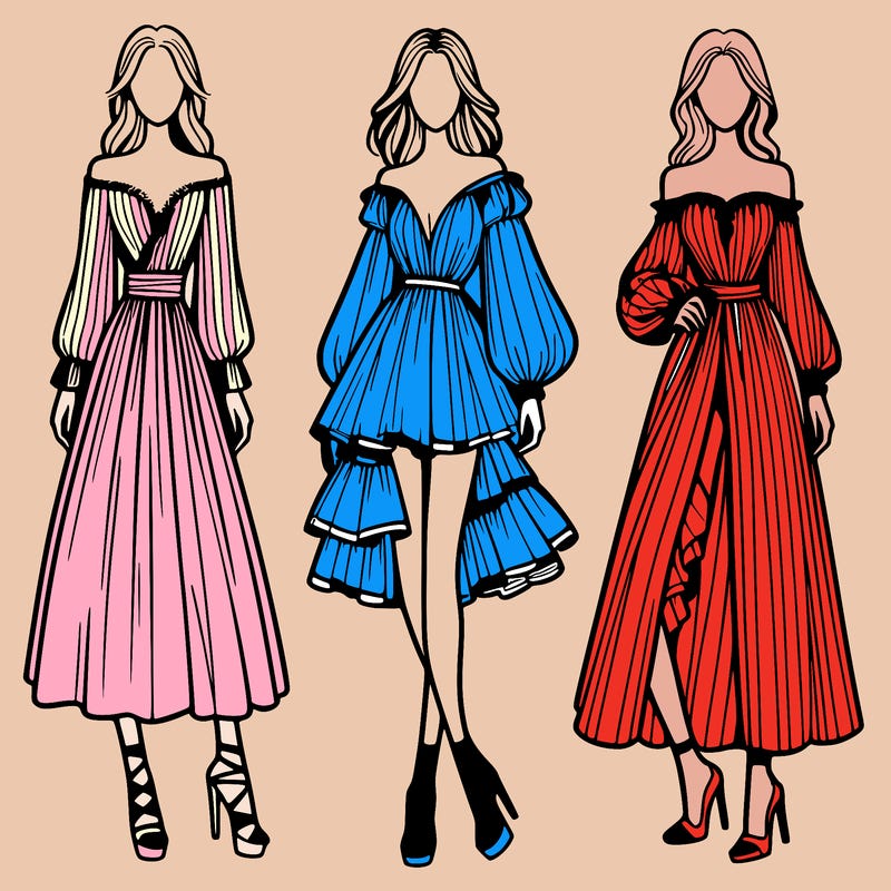 fashion models dresses