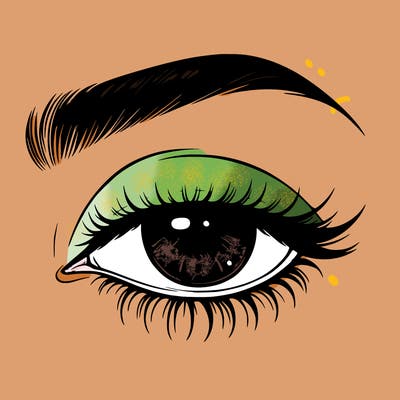 eye closed realistic