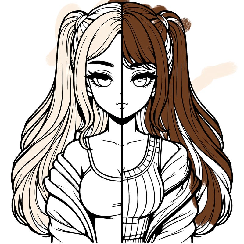 realistic girl split