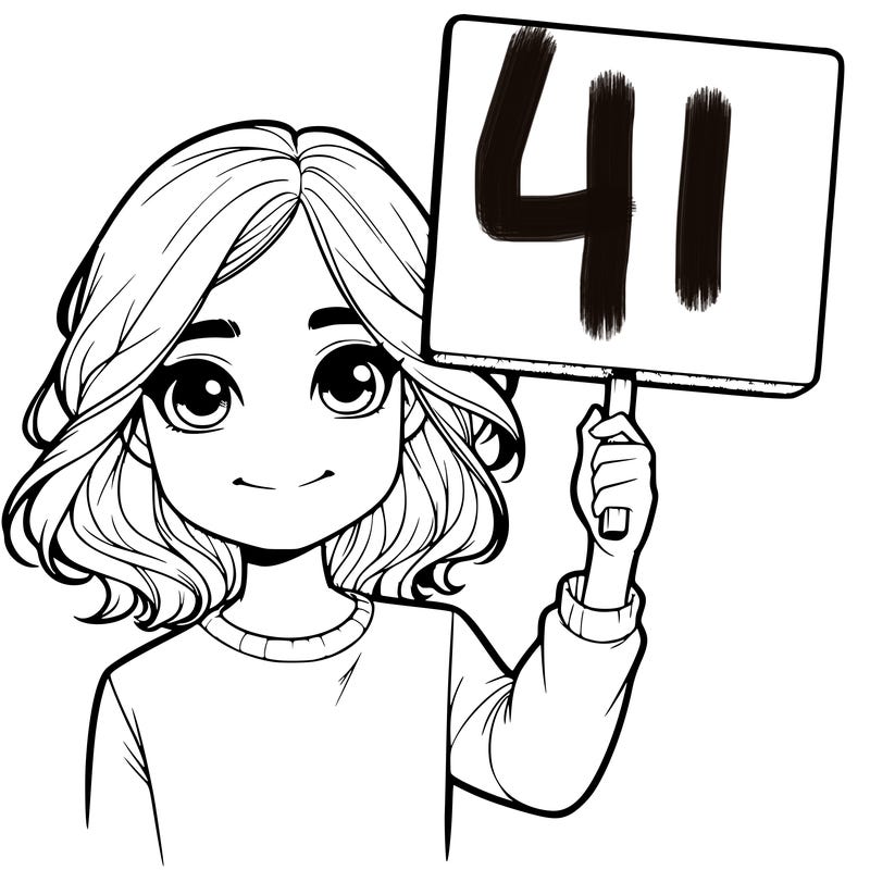 realistic girl holding up a sign