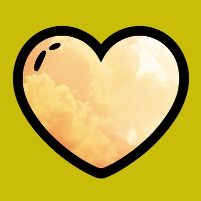 a blank heart